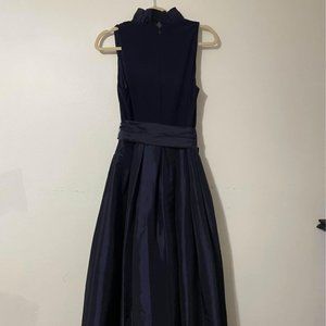 Navy Blue Dress Gown (Size 8)